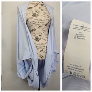 Lululemon Sage Scarf Wrap Powder Blue Womens OS Stretch Cotton